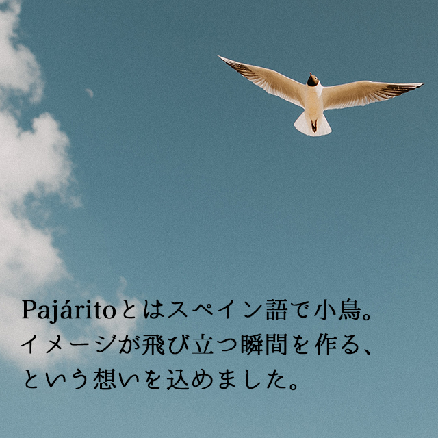 【Title】ポートフォリオサイト<br><br>【Skill】HTML / CSS / jQuery / PHP <br><br>・デザイン<br>・コーディング<br><br><a href="https://pajarito-jp.com/"><span>詳細ページ</span></a>